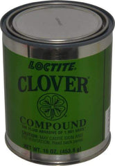 Loctite - 1 Lb Grease Compound - Compound Grade Coarse, Grade E, 120 Grit, Black & Gray, Use on General Purpose - Eagle Tool & Supply