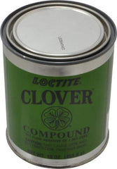 Loctite - 1 Lb Grease Compound - Compound Grade Medium, Grade D, 180 Grit, Black & Gray, Use on General Purpose - Eagle Tool & Supply