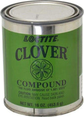 Loctite - 1 Lb Grease Compound - Compound Grade Very Fine, Grade C, 220 Grit, Black & Gray, Use on General Purpose - Eagle Tool & Supply