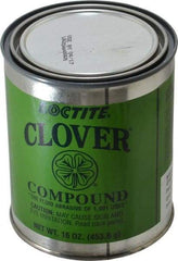 Loctite - 1 Lb Grease Compound - Compound Grade Extra Fine, Grade A, 280 Grit, Black & Gray, Use on General Purpose - Eagle Tool & Supply