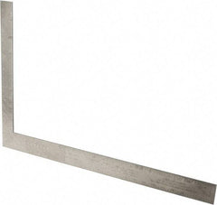 Stanley - 24" Blade Length x 16" Base Length, Buffed Finish, Aluminum Carpenters' Square - 1/8" (Back) & 1/8" (Face) Graduation, 1-1/2" Base Width - Eagle Tool & Supply