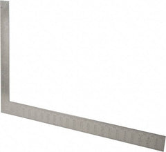 Stanley - 24" Blade Length x 16" Base Length, Buffed Finish, Steel Rafter Square - 0.1", 0.083", 1/16" (Back) & 1/16", 1/8" (Face) Graduation, 1-1/2" Base Width - Eagle Tool & Supply
