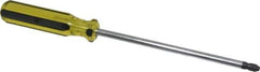 Stanley - #4, 13-1/4" OAL, Standard Phillips Screwdriver - 8" Blade Length, Round Shank, Acetate Handle - Eagle Tool & Supply