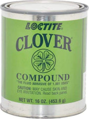 Loctite - 1 Lb Grease Compound - Compound Grade Super Fine, Grade 4A, 600 Grit, Black & Gray, Use on General Purpose - Eagle Tool & Supply
