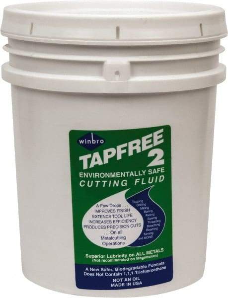 TapFree 2 - Tapfree 2, 5 Gal Pail Cutting & Tapping Fluid - Water Soluble, For Cleaning - Eagle Tool & Supply