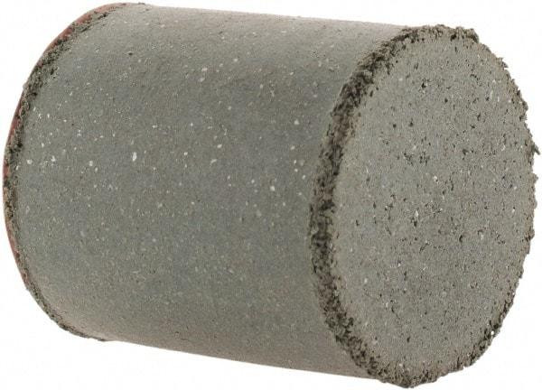 Cratex - 7/8" Max Diam x 1" Long, Cylinder, Rubberized Point - Coarse Grade, Silicon Carbide, 1/4" Arbor Hole, Unmounted - Eagle Tool & Supply