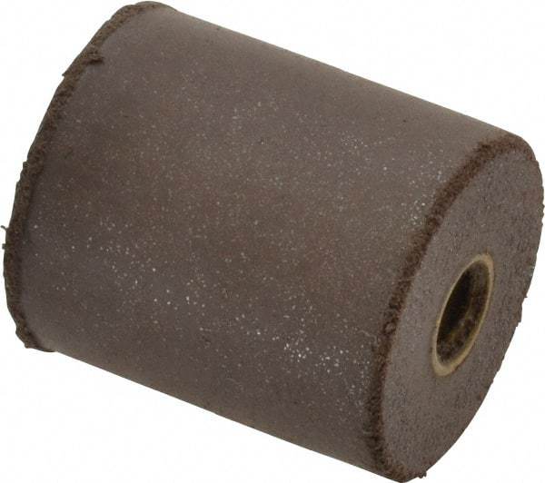 Cratex - 7/8" Max Diam x 1" Long, Cylinder, Rubberized Point - Medium Grade, Silicon Carbide, 1/4" Arbor Hole, Unmounted - Eagle Tool & Supply