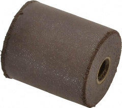 Cratex - 7/8" Max Diam x 1" Long, Cylinder, Rubberized Point - Medium Grade, Silicon Carbide, 1/4" Arbor Hole, Unmounted - Eagle Tool & Supply