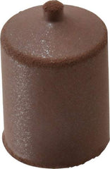 Cratex - 7/8" Max Diam x 1-1/4" Long, Cone, Rubberized Point - Fine Grade, Silicon Carbide, 1/4" Arbor Hole, Unmounted - Eagle Tool & Supply