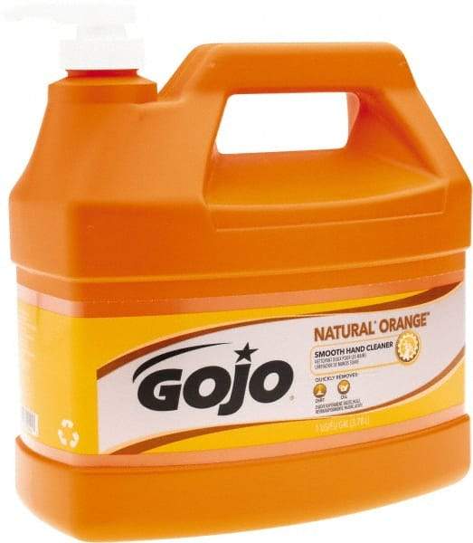 GOJO - 1 Gal Pump Bottle Liquid Hand Cleaner - General Duty, Orange Scent - Eagle Tool & Supply