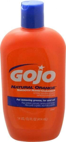 GOJO - 14 oz Squeeze Bottle Liquid Hand Cleaner - General Duty, Orange Scent - Eagle Tool & Supply