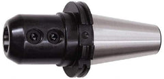 Kennametal - DV40 Taper Shank 8mm Hole End Mill Holder/Adapter - 28mm Nose Diam, 50mm Projection, M16 Drawbar, Through-Spindle & DIN Flange Coolant - Exact Industrial Supply