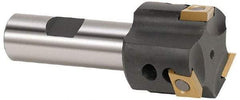 Kennametal - 1-1/2" Cut Diam, 0.39" Max Depth of Cut, 3/4" Shank Diam, 3-1/2" OAL, Indexable Square Shoulder End Mill - 4.21103R.. Inserts, Weldon Shank - Eagle Tool & Supply