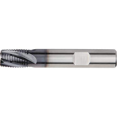 Kennametal - 12mm Diam, Fine Pitch, 16mm LOC, 4 Flute Solid Carbide 45° Corner Chamfer Roughing End Mill - 73mm OAL, 12mm Shank Diam, Single End, Centercutting, 20° Helix - Eagle Tool & Supply