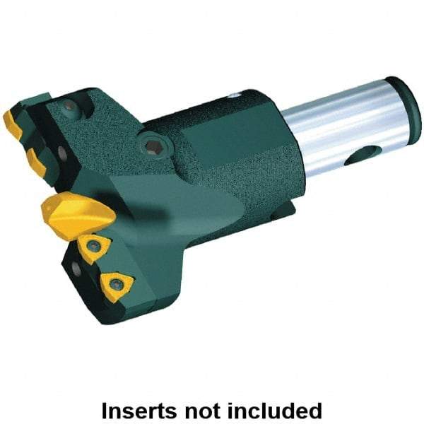 Kennametal - Series HTS DFT, Head Connection 13B, 55mm Max Diam Pilot Drill Head - B510S08000 Pilot Drill, 8mm Pilot Drill Diam, 4 Nonpilot Inserts, 50mm Head Length - Eagle Tool & Supply