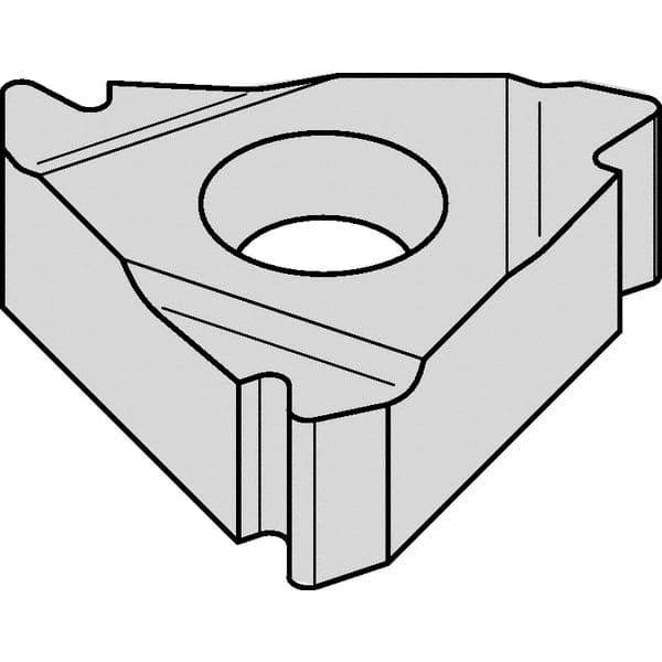 Kennametal - 16ER External Right Hand 10 API Round Laydown Threading Insert - Grade KC5025, TiAlN Coated Carbide - Eagle Tool & Supply