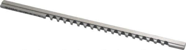 Dumont Minute Man - 2mm Keyway Width, Style A, Keyway Broach - High Speed Steel, Bright Finish, 1/8" Broach Body Width, 13/64" to 1-1/8" LOC, 5" OAL, 720 Lbs Pressure for Max LOC - Eagle Tool & Supply