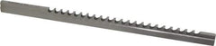 Dumont Minute Man - 6mm Keyway Width, Style C, Keyway Broach - High Speed Steel, Bright Finish, 3/8" Broach Body Width, 25/64" to 2-1/2" LOC, 11-3/4" OAL, 2,100 Lbs Pressure for Max LOC - Eagle Tool & Supply