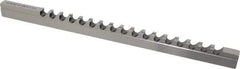 Dumont Minute Man - 12mm Keyway Width, Style D-1, Keyway Broach - High Speed Steel, Bright Finish, 9/16" Broach Body Width, 1" to 6" LOC, 13-7/8" OAL, 8,400 Lbs Pressure for Max LOC - Eagle Tool & Supply