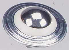 Value Collection - 1 Inch Diameter, Round, Stainless Steel Ball Transfer - 1.8594 Inch Overall Diameter, 1.1719 Inch Mount Height, 125 Lb. Capacity - Eagle Tool & Supply