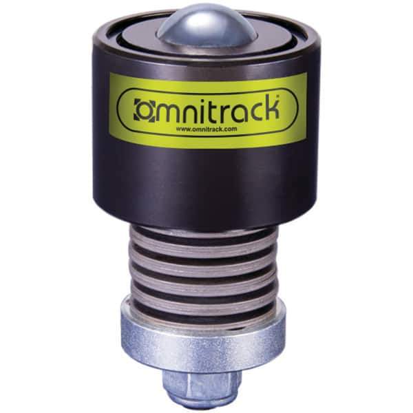 Value Collection - 1/2 Inch Diameter, Round, Chrome Steel Ball Transfer - 7/8 Inch Overall Diameter, 1.54 Inch Mount Height, 70 Lb. Capacity - Eagle Tool & Supply