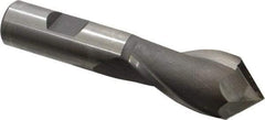 Melin Tool - 1" Diam, 2" LOC, 2 Flute, 90° Point Angle, Cobalt Drill Mill - Uncoated, 4-1/4" OAL, 3/4" Shank Diam - Eagle Tool & Supply