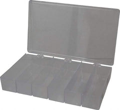 Flambeau - 6-3/4" Wide x 1-3/4" High x 11" Deep, Small Parts Box - K-Resin Frame, 6 Compartments, 6" Wide x 1-1/2" High x 1-5/8" Deep Bin - Eagle Tool & Supply