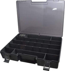 Flambeau - 15-1/2" Wide x 2-1/2" High x 11-3/4" Deep, Small Parts Storage Box - Copolymer Frame, 9 to 24 Compartments - Eagle Tool & Supply