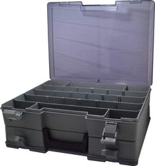 Flambeau - 15-1/2" Wide x 5" High x 11-3/4" Deep, Small Parts Storage Box - Copolymer Frame, 18 to 48 Compartments - Eagle Tool & Supply