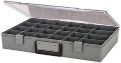 Flambeau - 18-1/2" Wide x 3" High x 13" Deep, Small Parts Storage Box - Copolymer Frame, 24 Compartments - Eagle Tool & Supply