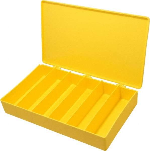 Flambeau - 11" Wide x 1-3/4" High x 6-3/4" Deep, Small Parts Box - Polypropylene Frame, 6 Compartments, 6" Wide x 1-5/8" High x 1-1/2" Deep Bin - Eagle Tool & Supply