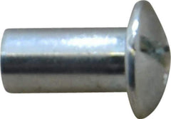 Made in USA - #10-24 Thread Barrel, Slotted/Phillips Drive, Steel Sex Bolt & Binding Post - Zinc-Plated Finish, 1/2" Long Barrel - Eagle Tool & Supply