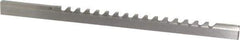 Value Collection - 1/8" Keyway Width, Style B, Keyway Broach - High Speed Steel, Bright Finish, 3/16" Broach Body Width, 19/64" to 1-11/16" LOC, 6-3/4" OAL - Eagle Tool & Supply