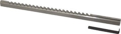 Value Collection - 3/16" Keyway Width, Style C, Keyway Broach - High Speed Steel, Bright Finish, 3/8" Broach Body Width, 25/64" to 2-1/2" LOC, 11-3/4" OAL - Eagle Tool & Supply