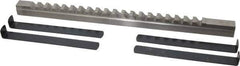 Value Collection - 5/8" Keyway Width, Style E, Keyway Broach - High Speed Steel, Bright Finish, 3/4" Broach Body Width, 1" to 6" LOC, 15-1/2" OAL - Eagle Tool & Supply