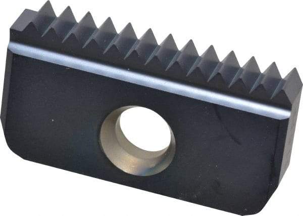 Carmex - 11.5 TPI, Internal/External Thread, NPTF Standard, 30IE MT7 Grade Thread Mill Insert - Carbide, TiAlN Coating - Eagle Tool & Supply