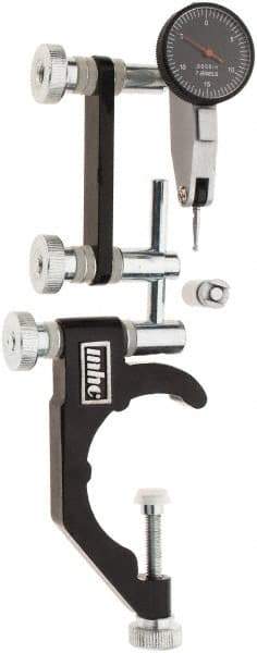 Value Collection - 0.0005" Graduation, 0-15-0 Dial Reading, Indicator & Base Kit - 1-7/8 Inch Clamping Diameter, 0.0005 Inch Graduation, Includes Dial Test Indicator Set - Eagle Tool & Supply