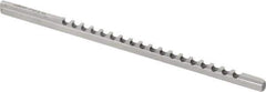 Dumont Minute Man - 3/32" Keyway Width, Style A, Keyway Broach - High Speed Steel, Bright Finish, 1/8" Broach Body Width, 13/64" to 1-1/8" LOC, 5" OAL, 780 Lbs Pressure for Max LOC - Eagle Tool & Supply