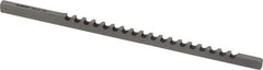 Dumont Minute Man - 1/8" Keyway Width, Style A, Keyway Broach - High Speed Steel, Bright Finish, 1/8" Broach Body Width, 13/64" to 1-1/8" LOC, 5" OAL, 650 Lbs Pressure for Max LOC - Eagle Tool & Supply