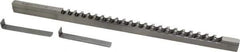 Dumont Minute Man - 5/16" Keyway Width, Style C, Keyway Broach - High Speed Steel, Bright Finish, 3/8" Broach Body Width, 25/64" to 2-1/2" LOC, 11-3/4" OAL, 3,960 Lbs Pressure for Max LOC - Eagle Tool & Supply