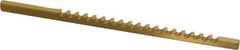 Dumont Minute Man - 1/8" Keyway Width, Style A, Keyway Broach - TiN Finish, 1/8" Broach Body Width, 5" OAL - Eagle Tool & Supply