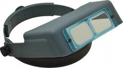 Made in USA - 2x Magnification, Optical Glass, Rectangular Magnifier - Headband Mount, 10 Inch Focal Distance - Eagle Tool & Supply