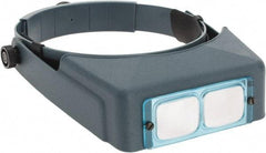 Made in USA - 2.5x Magnification, Optical Glass, Rectangular Magnifier - Headband Mount, 8 Inch Focal Distance - Eagle Tool & Supply