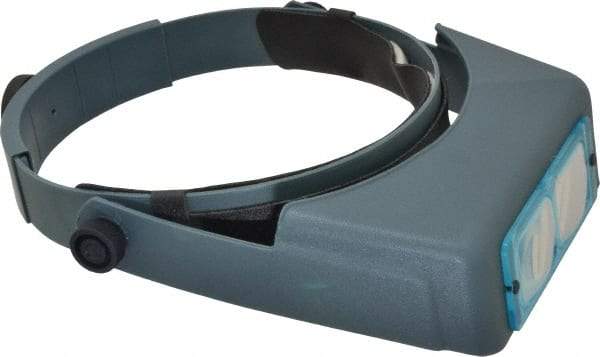 Made in USA - 2.75x Magnification, Optical Glass, Rectangular Magnifier - Headband Mount, 6 Inch Focal Distance - Eagle Tool & Supply
