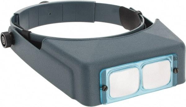 Made in USA - 3.5x Magnification, Optical Glass, Rectangular Magnifier - Headband Mount, 4 Inch Focal Distance - Eagle Tool & Supply