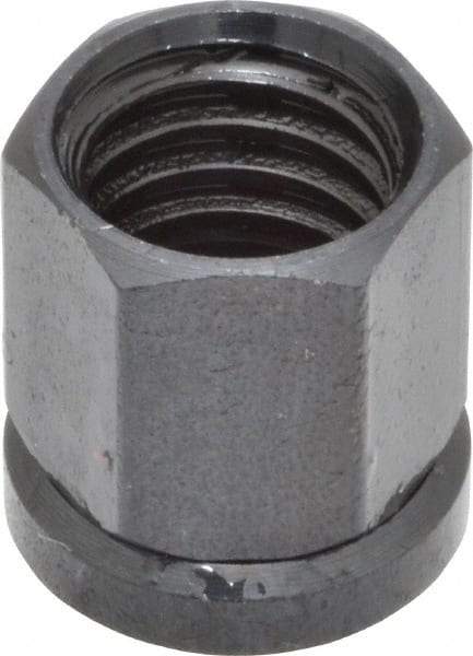 Gibraltar - 3/8-16, Black Oxide Finish, Steel Swivel Hex Nut - 1/2" Pad, 7/16" Wide x 17/32" High x 17/64" Deep - Eagle Tool & Supply