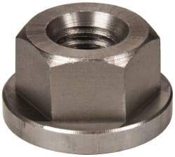 Gibraltar - 7/16-14, 1" Flange Diam, 9/16" High, 3/4" Across Flats, Flange Nut - Grade 303 Stainless Steel, 5/32" Flange Height - Eagle Tool & Supply