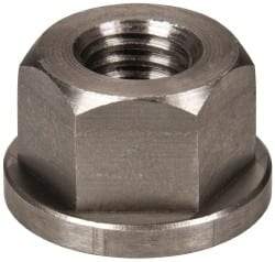 Gibraltar - 1/2-13, 1-1/8" Flange Diam, 11/16" High, 7/8" Across Flats, Flange Nut - Grade 303 Stainless Steel, 5/32" Flange Height - Eagle Tool & Supply