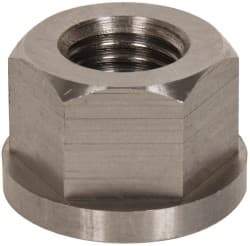 Gibraltar - 7/8-9, 1-3/4" Flange Diam, 1-1/8" High, 1-7/16" Across Flats, Flange Nut - Grade 303 Stainless Steel, 1/4" Flange Height - Eagle Tool & Supply