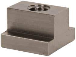 Gibraltar - 3/8-16 Blind Tapped T Slot Nut - 1/2" Slot Width, 7/8 x 1/4" Base Width x Height, 7/8 x 5/8" OAL x Height - Eagle Tool & Supply